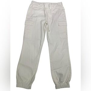 TINSELTOWN / Cream Cotton Casual Jogger Pants / Small / NWOT / Baggy Boho Casual